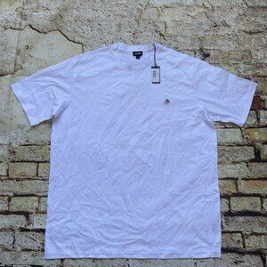 $98 Diesel Men’s Justy T-Shirt White Short Sleeves Size 2XL